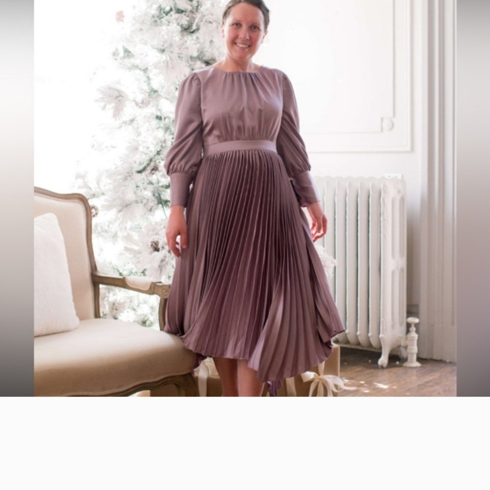 Dainty Jewells Lavender Long Sleeve Dress - Picture 3 of 7